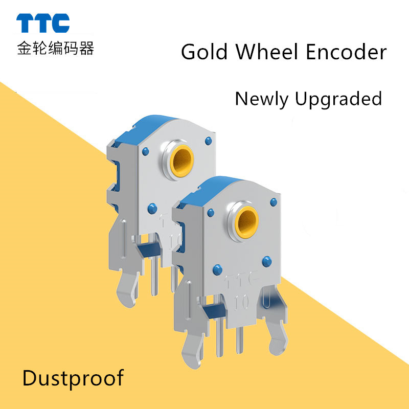 Кодировщик TTC 7/8/9/10/11/12/13/14/15/16 мм, поворотная мышь, прокрутка золотого колеса, кодировщик с отверстием 1,74 мм, 20-40 г, пылезащитная мышь для ПК