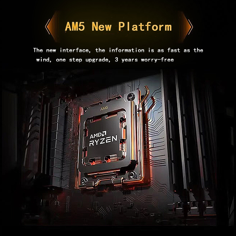 AMD Ryzen 7 7700 100% Brand New Game CPU Up to 5.3GHz 8-Core 16-Thread Socket AM5 Desktop Computer Processor for PC Gamer