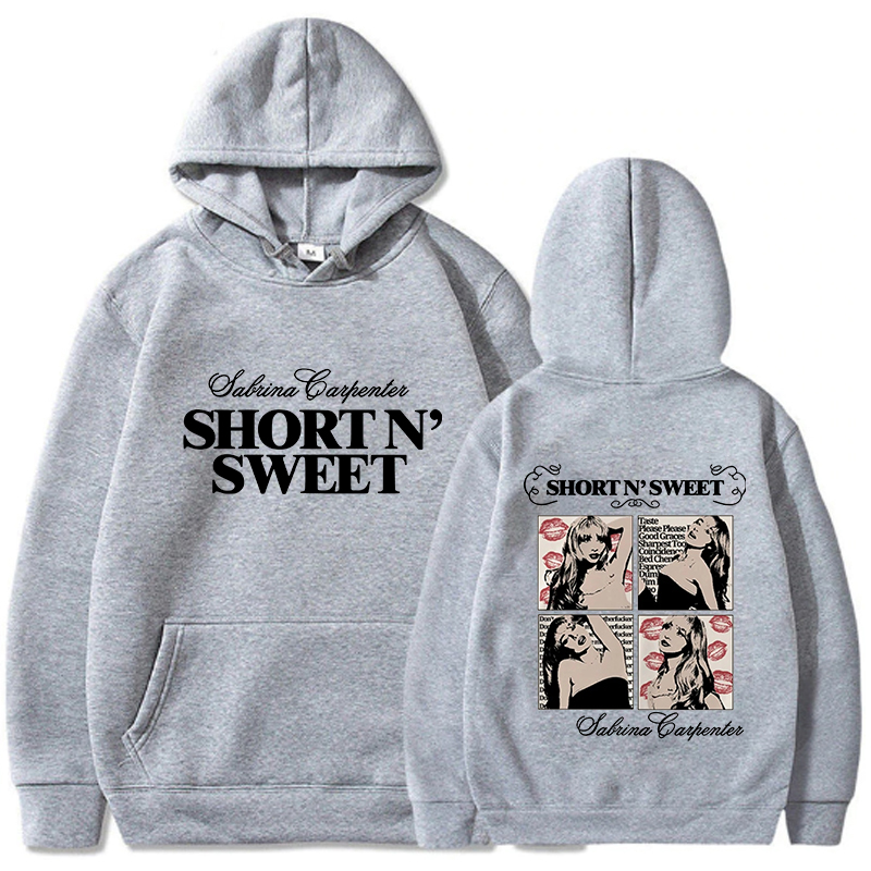 Sabrina Carpenter Short N' Sweet Sudadera con capucha hombres ropa de calle estética Casual sudaderas con capucha Unisex Otoño Invierno Harajuku sudaderas con capucha