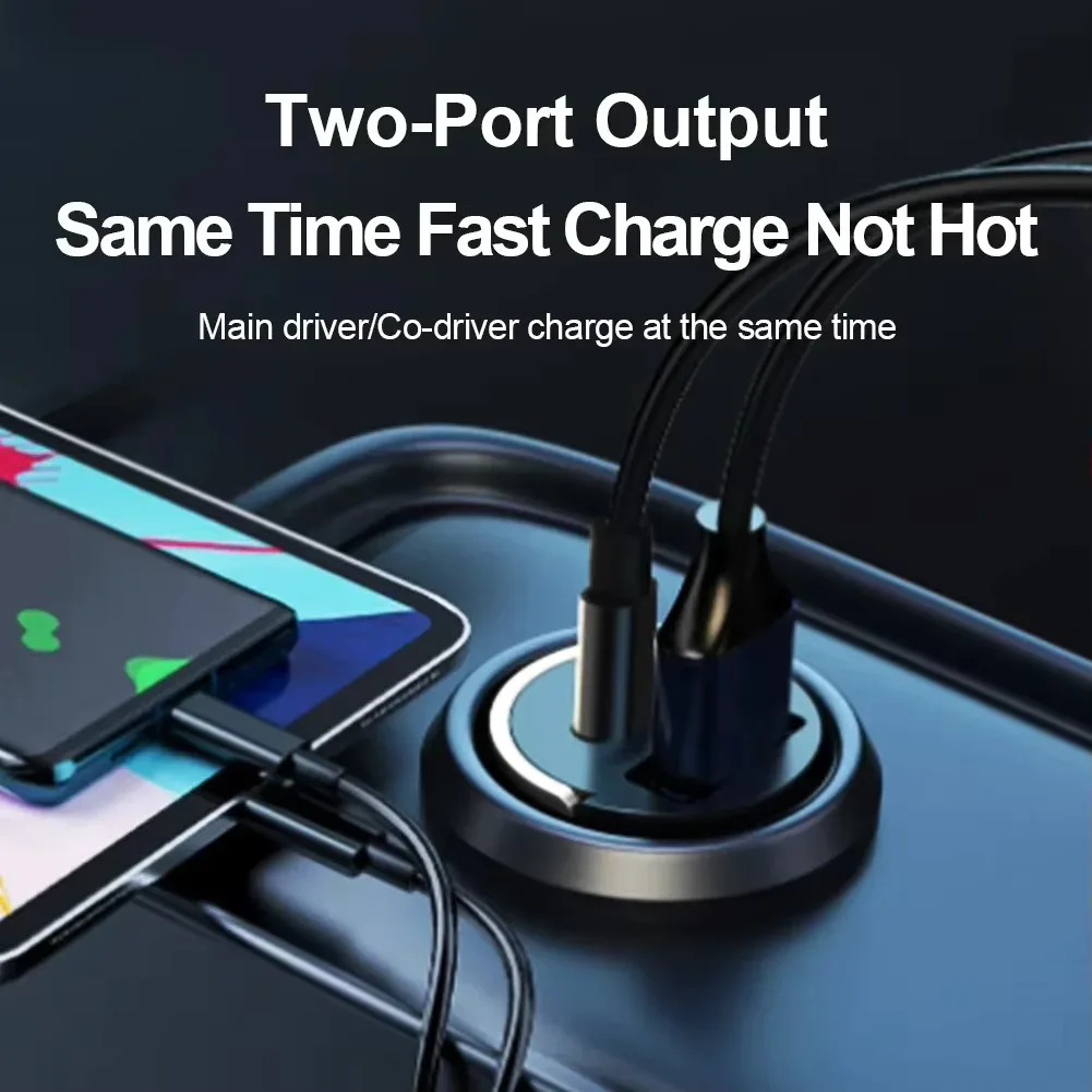 Chargeur de voiture USB Charge rapide 4.0 QC4.0 QC3.0 PPS SCP 5A PD Type C 200W chargeur USB de voiture rapide pour téléphone portable iPhone Xiaomi