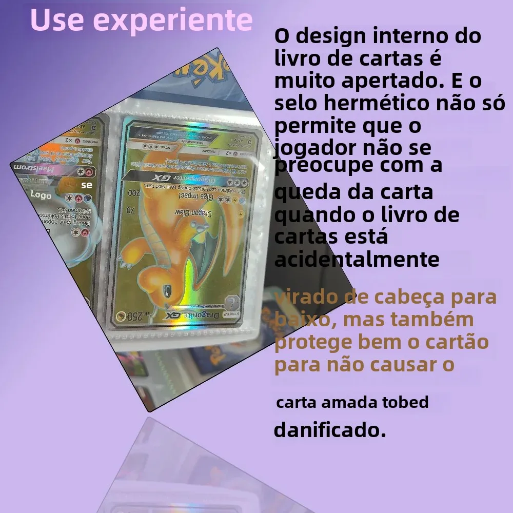 2024 charizard titular pasta coleções pasta anime cartão protetor notebook para pokemones álbum 240 pçs livro de cartão