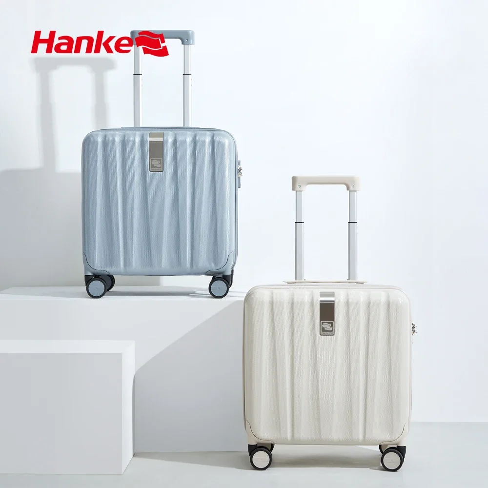 Hanke Business-maleta inferior de 14 pulgadas, equipaje de mano de 16 pulgadas, carcasa dura, 100% ruedas giratorias de PC, embarque