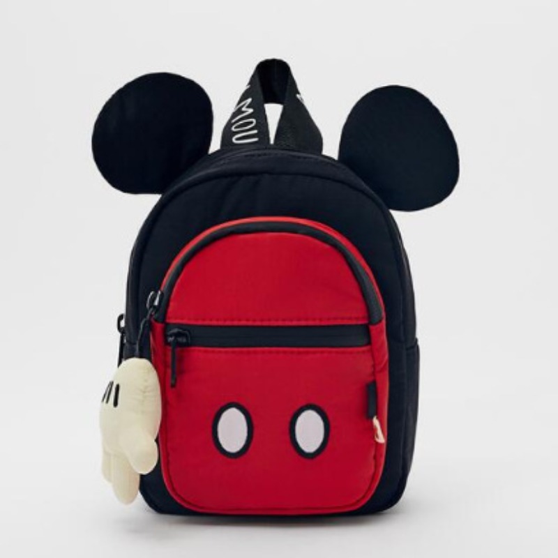 Disney Nowy, wysokiej jakości tornister Mickey z uroczymi zawieszkami dla dzieci Wielofunkcyjny plecak