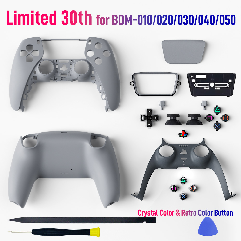 30 aniversario limitado para el controlador PS5 Shell cubierta frontal trasera Playstation 5 reemplazo de la caja para BDM-010/020/030/040/050