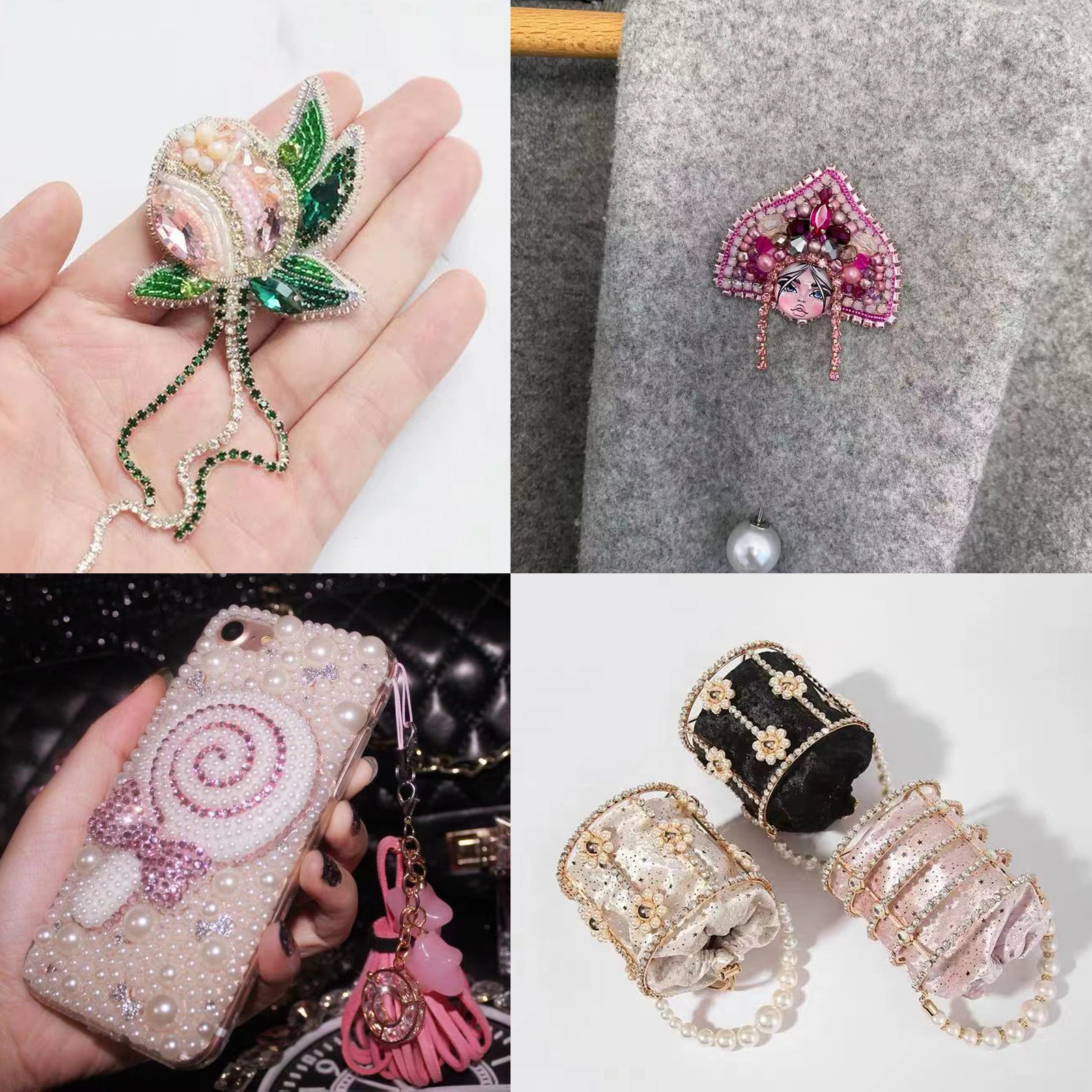 RESEN SS6-SS12 5 yardas/10 yardas cadena de copa de diamantes de imitación de cristal multicolor coser en copa de cristal cadena embellecedora pegamento en adorno de piedra