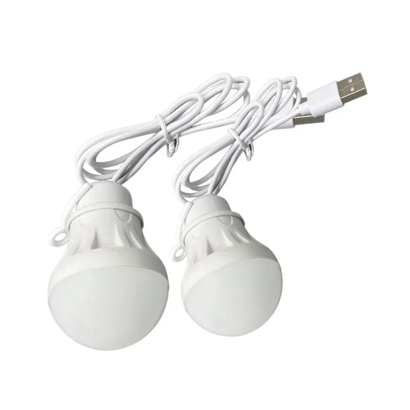 Linterna LED, lámpara portátil para acampar, Mini bombilla LED de 5V con alimentación USB, luz LED para libros, lectura, lámpara de mesa de estudio para estudiantes, superbrillante