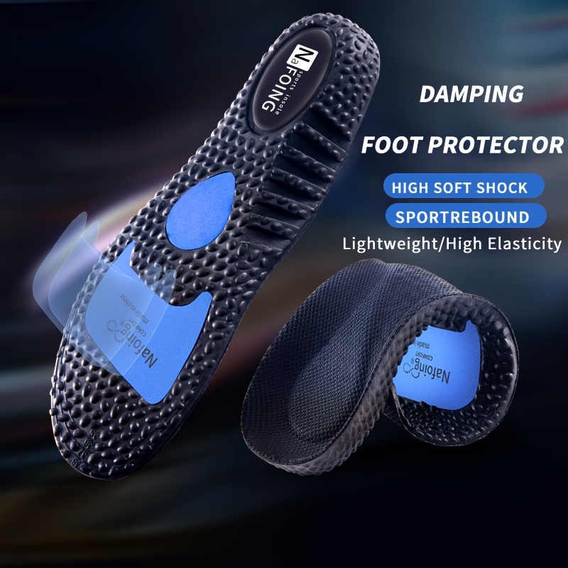 1 paio di solette in EVA per scarpe suola deodorante per assorbimento degli urti cuscino traspirante solette da corsa per uomo donna