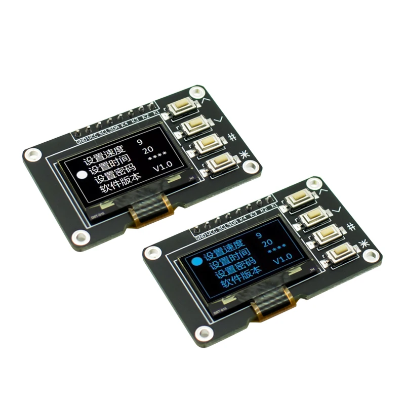 0.96inch OLED Display IIC White/Blue 12864 with 4 Buttons OLED Display  SSD1315 OLED I2C Display DC 3.3V