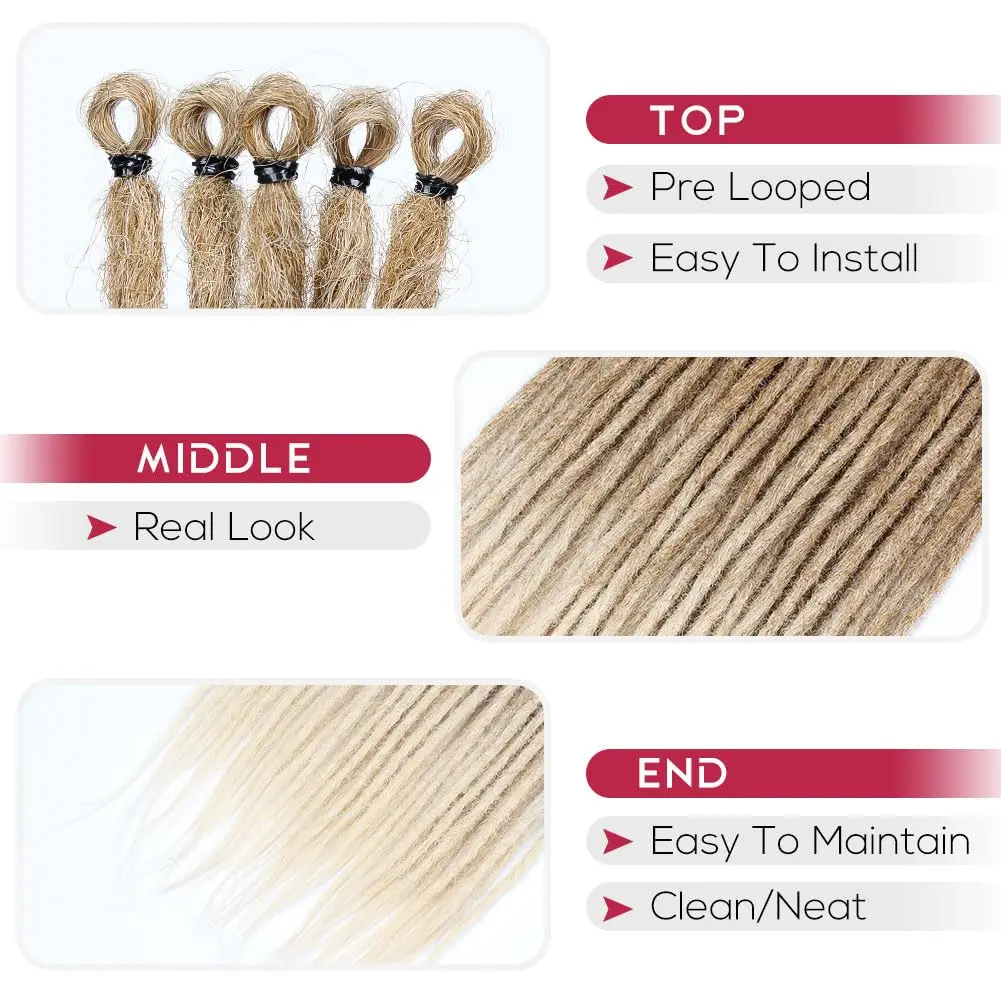 24 Polegada extensões dreadlock sintético 5 fios hippie dreads ombre cor dreadlo reggae estilo crochê tranças de cabelo