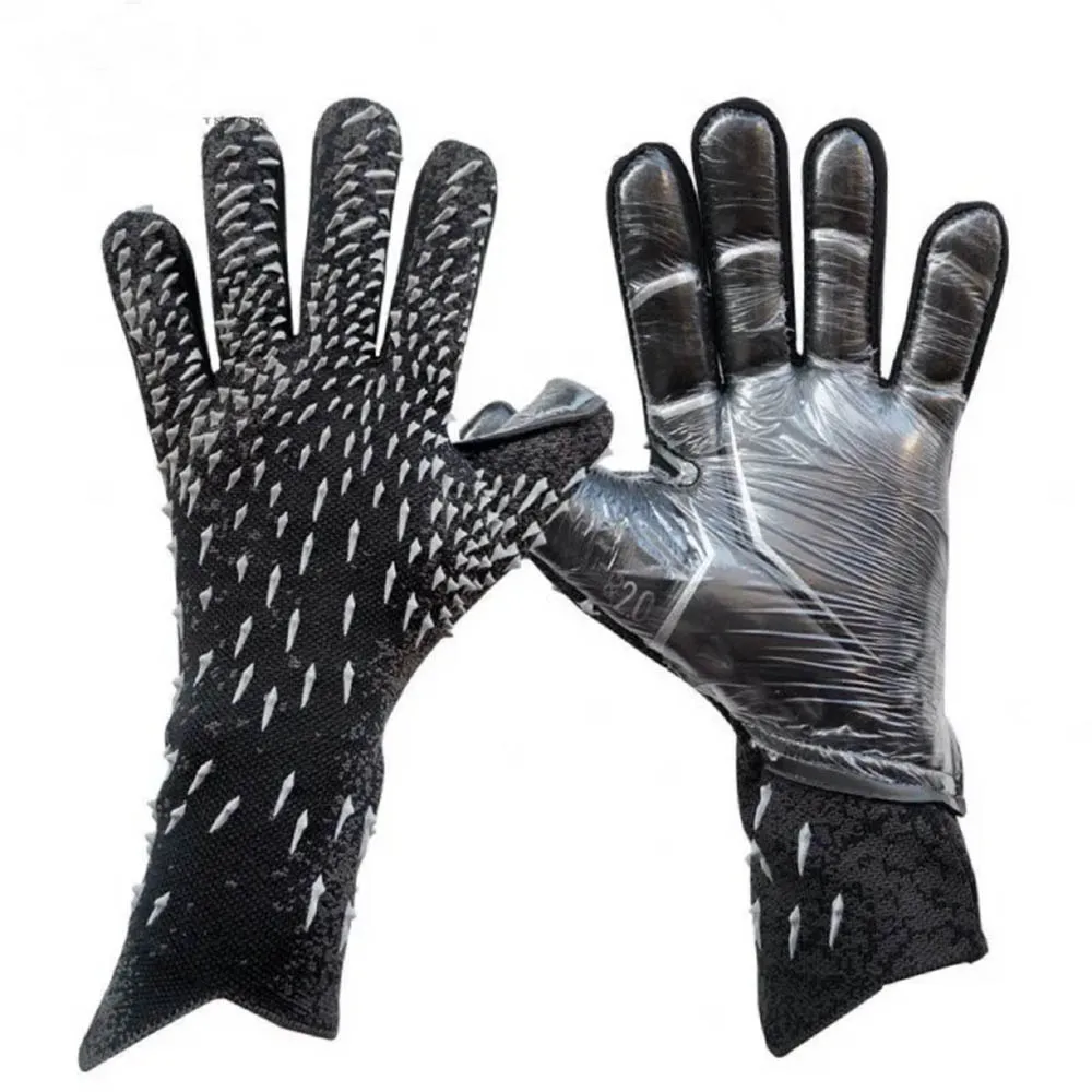 ถุงมือยางผู้รักษาประตูฟุตบอล sarung Tangan kiper มืออาชีพหนาสำหรับผู้ใหญ่เยาวชนการฝึกอบรมกีฬาฟุตบอล