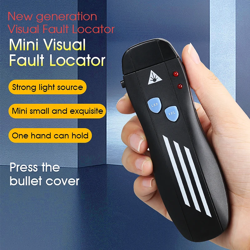 COMPTYCO FTTH Mini Visual Fault Locator 1/10/20/30/50mW VFL เครื่องทดสอบสายเคเบิลไฟเบอร์ออปติก SC/FC/ST 2.5 มม.