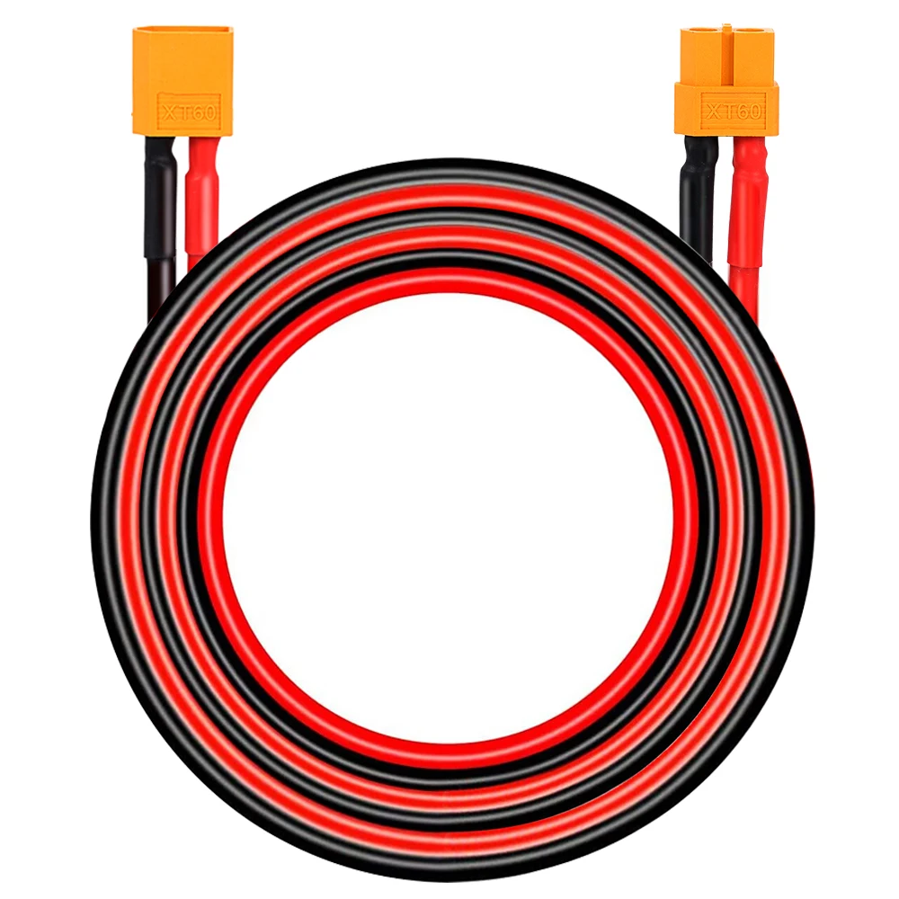 XT60 2M/3M Cable de conexión de enchufe de conversión macho hembra enchufe hembra 12AWG 300cm Cable de extensión de silicona conector de batería