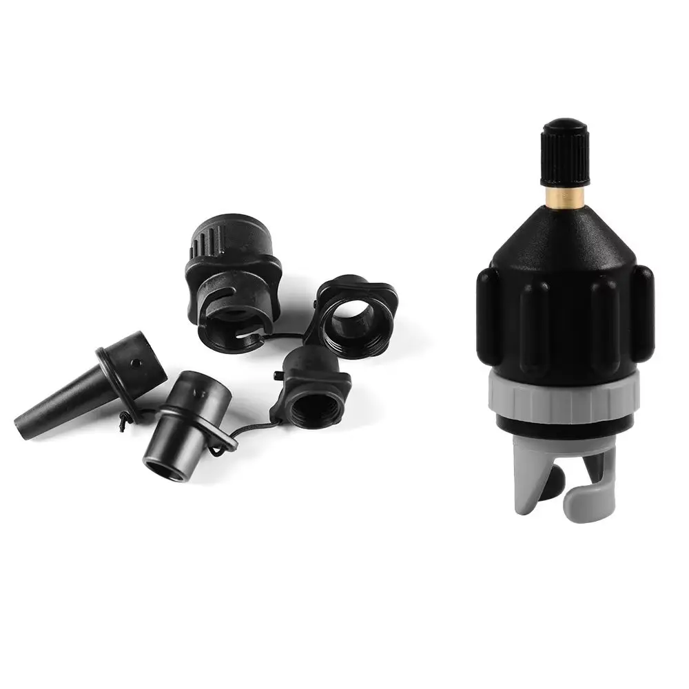 Kit adattatore valvola aria multifunzione per scheda SUP Adattatore pompa gonfiabile Paddle Boat Kayak Pompa valvola aria Kit combinato connettore