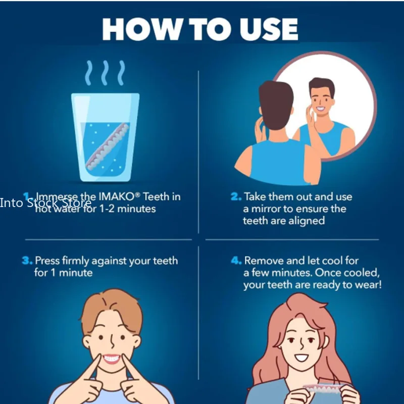 False Teeth Silicone Upper Lower Veneers Perfect Men Women Dental Patches Braces  Simulated Stickers for Teeth Orthodontic