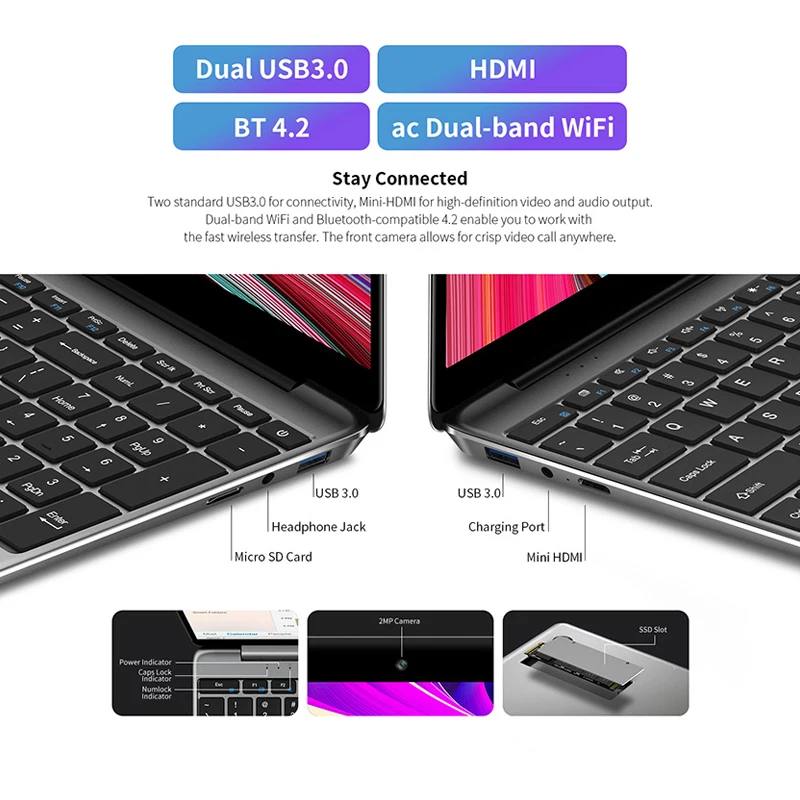 F15 plus ultraleichtes Notebook 1920 1080x256 ips 8GB RAM 3,0 GB SSD Windows 10 Gemini Lake N4120 USB