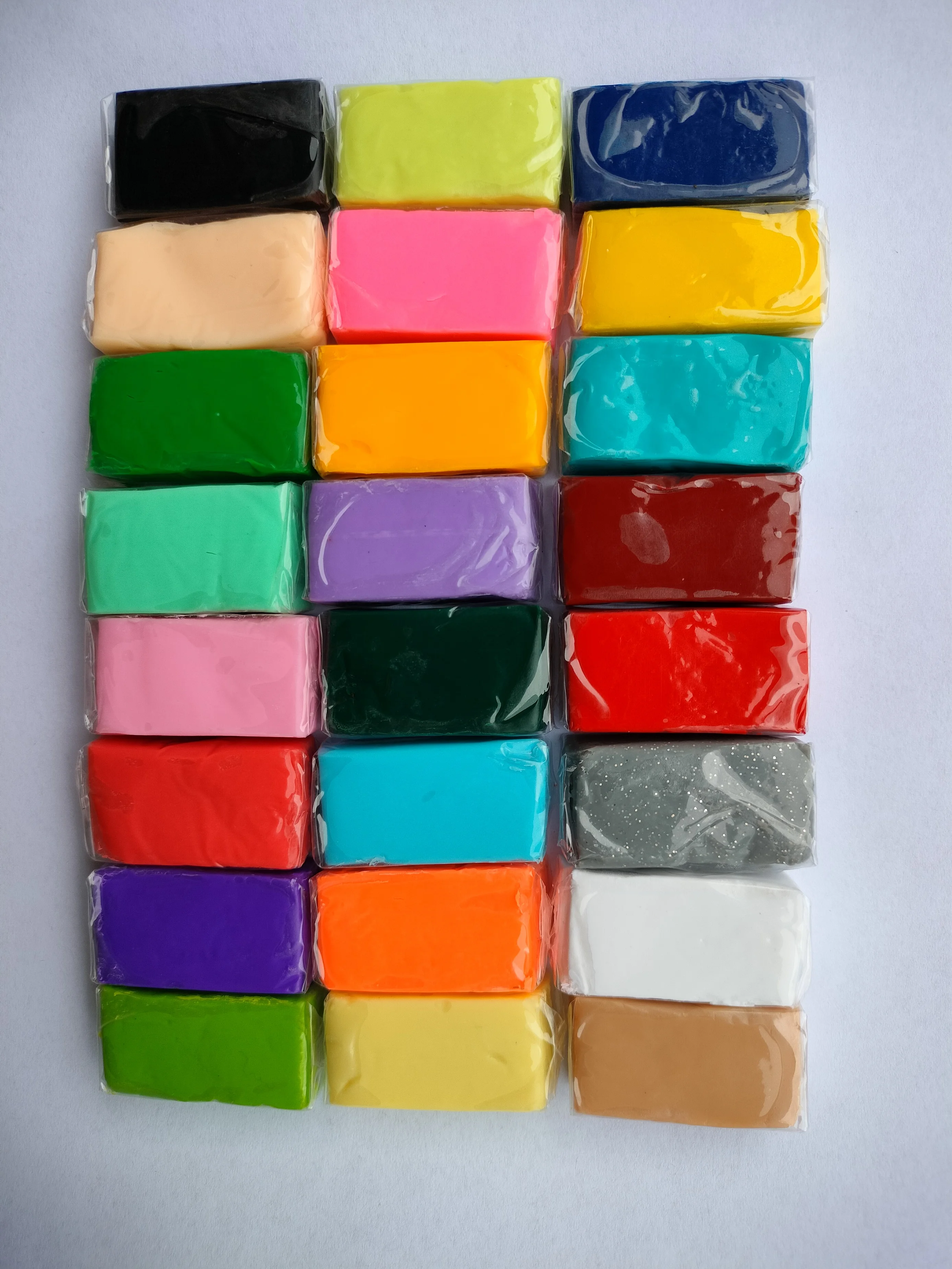 24 colores 10g pequeño bloque pequeño arte artesanía Fimo arcilla polimérica juguetes para niños arcilla de modelado para niños horno escultural arcilla para hornear