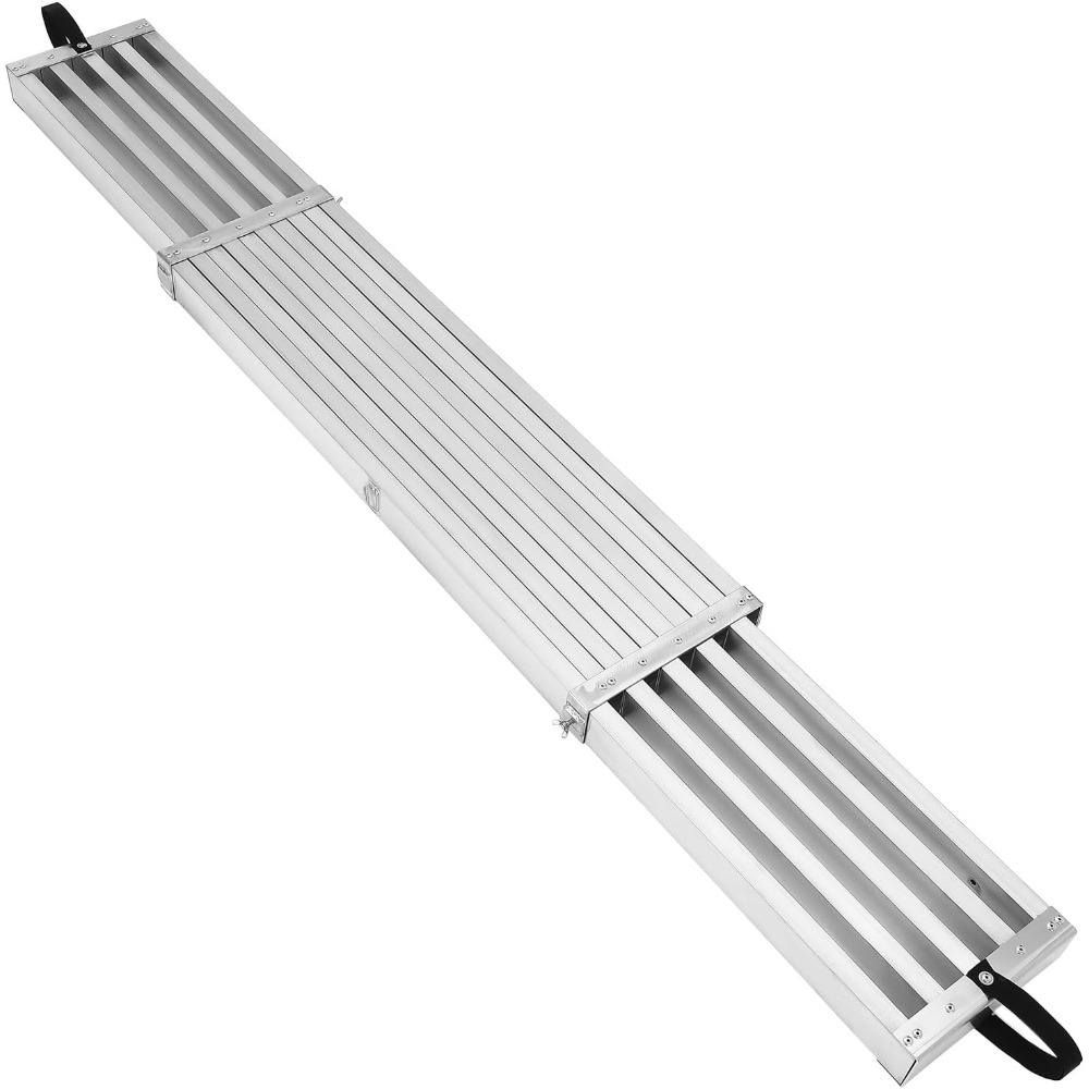 8-13ft Telescoping Work Plank, Aluminum Plank, Adjustable Work Platform 440LBS Capacity, Extension Scaffolding Plank
