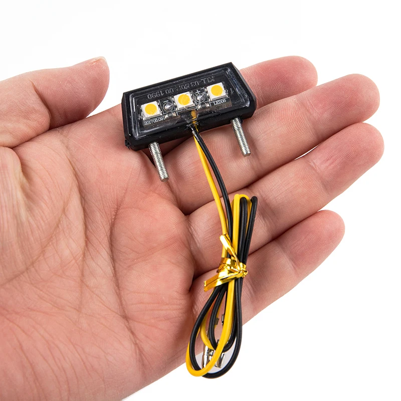 1pc 12V LED luce impermeabile luce targa moto fanale posteriore targa moto