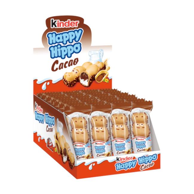 Kinder-caixa feliz hipopótamo cacau, 28 pcs