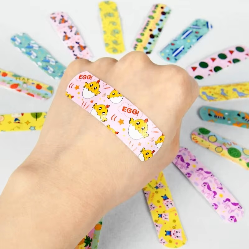 120Pcs การ์ตูนสัตว์รูปแบบ Hemostatic เด็กน่ารัก Band-Aid Self-Adhesive BANDAGE First Aid Emergency Kit แผลพลาสเตอร์แพทช์