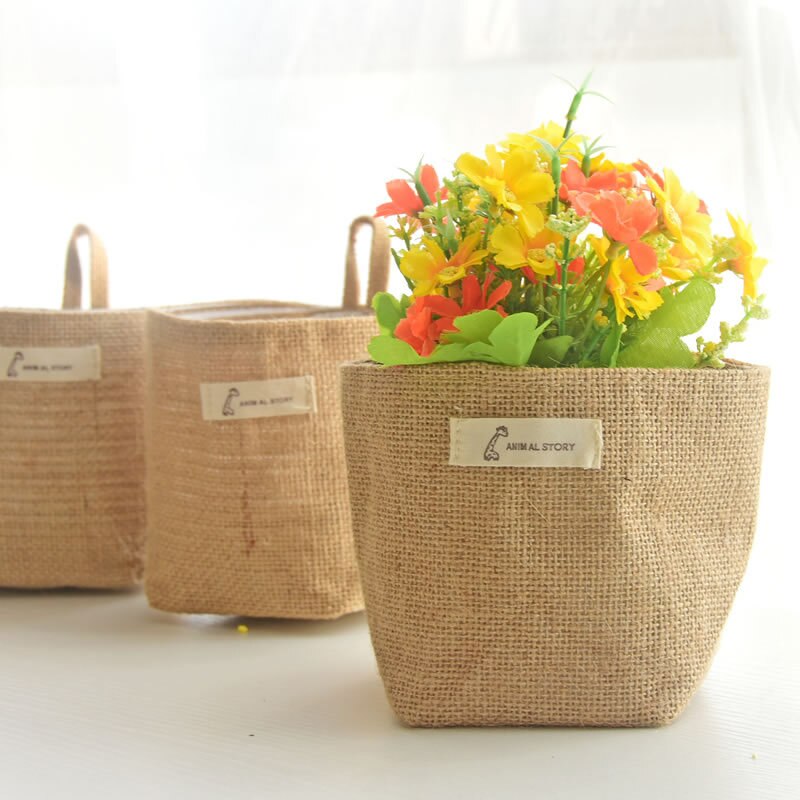 Bolsillo de pared colgante pequeño de estilo nórdico, bolsa de almacenamiento