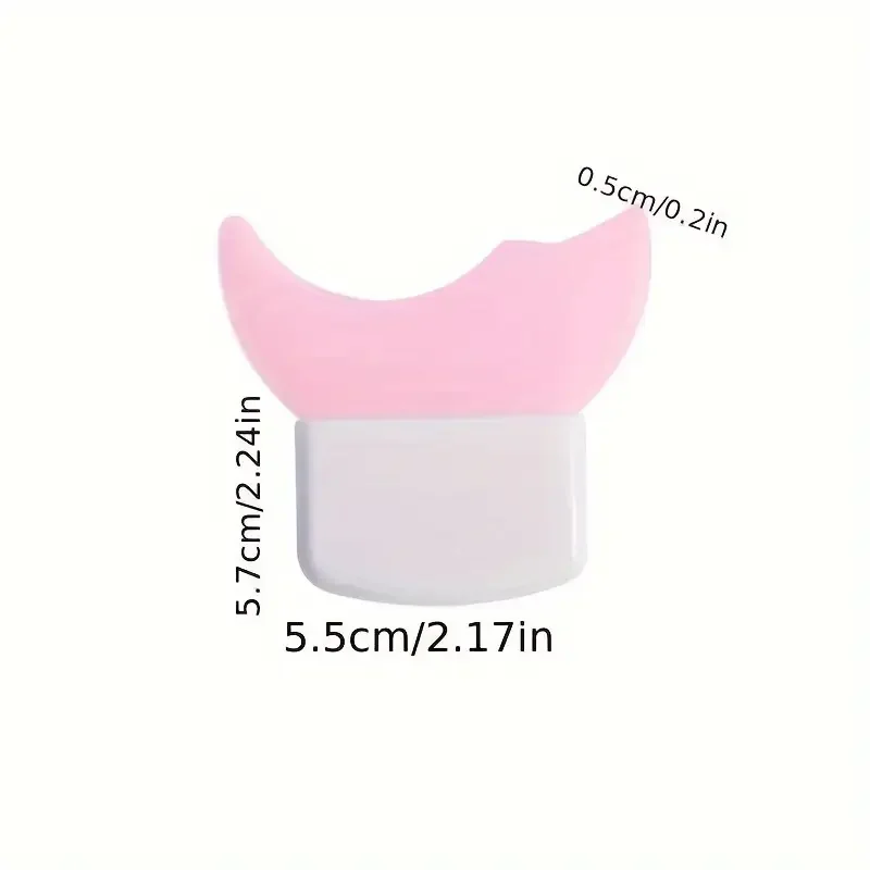 Herramienta auxiliar de maquillaje de ojos de silicona: rímel/sombra/delineador de ojos multifuncional, reutilizable, adecuada para maquillaje de ojos para principiantes
