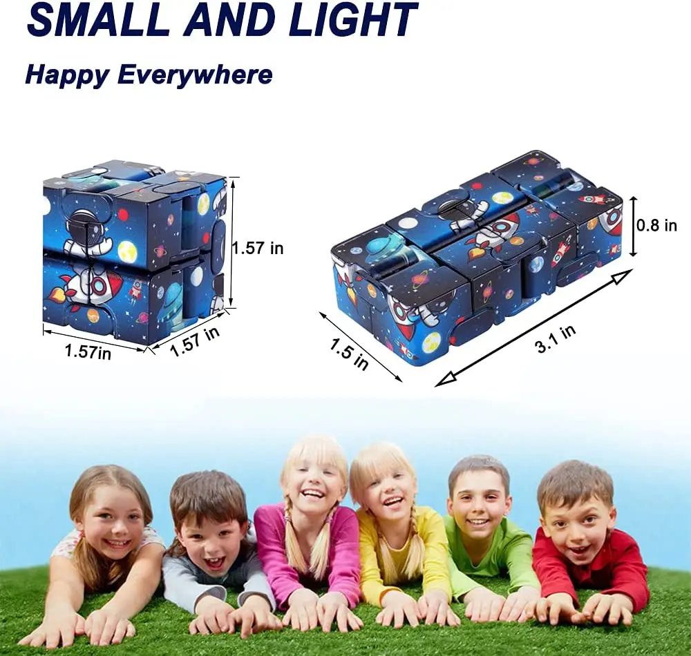 Infinity Magic Cube Starry Sky Square ปริศนาของเล่นสี่มุมเขาวงกตของเล่นเด็กผู้ใหญ่ Decompression ผ่อนคลายมือถือสําหรับเพิ่ม