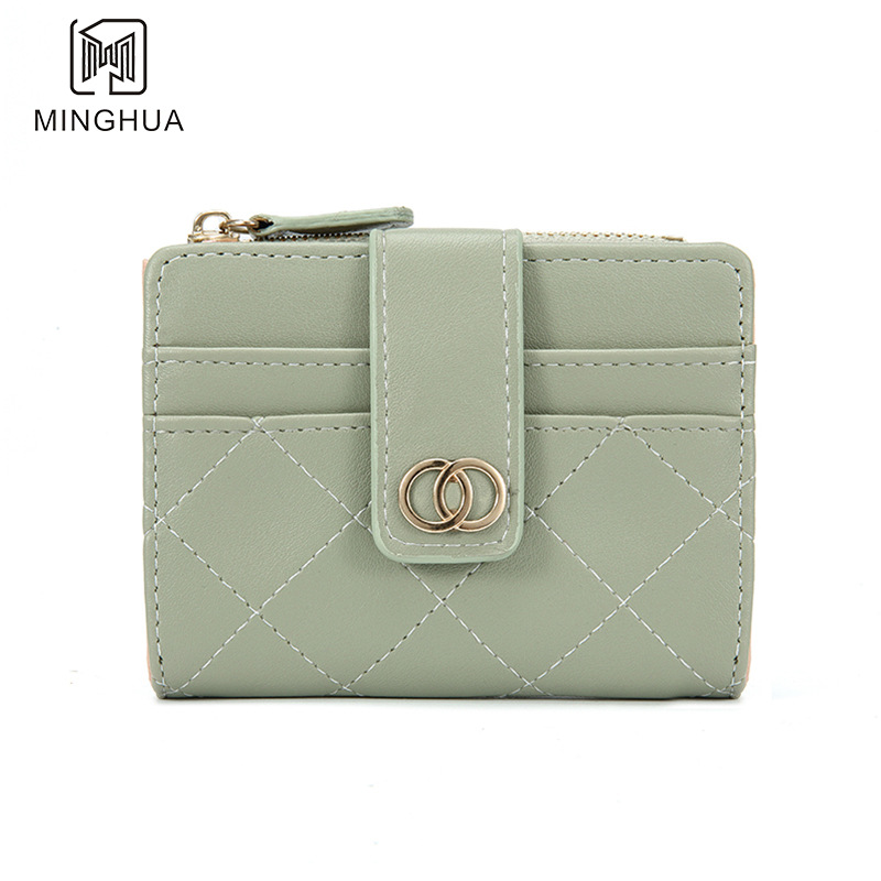 Vrouwen Portefeuilles PU Leer Vrouwelijke Portemonnee Mini Multi-kaarten Houder Munt Korte Portefeuilles Slanke Kleine Portemonnee Rits Carteras Para Mujeres
