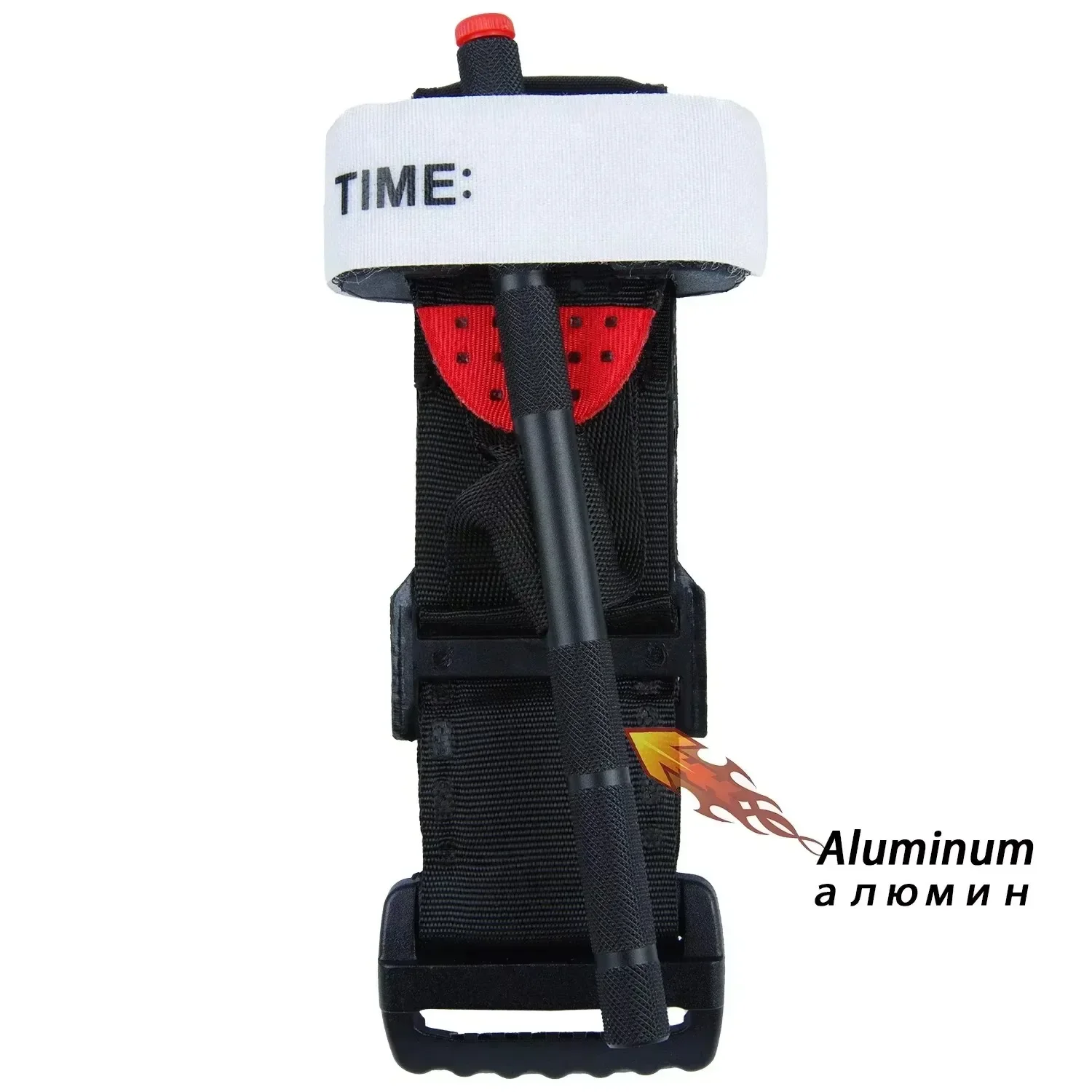 Torniquete tático de emergência, haste de alumínio, operação com uma mão, suprimentos de primeiros socorros, resgate, vida, ferramenta de sobrevivência ao ar livre