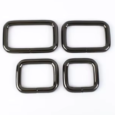 1pcs Rectangle Metal Buckles Webbing Belt Leather Ring Buckle Clasp Handbag Strap Clip Adjuster DIY Hardware Accessories