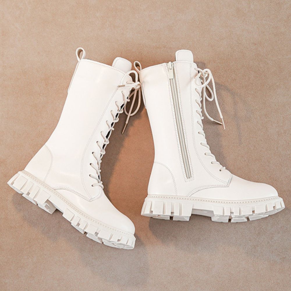 Длинные сапоги для косплея для девочек, кожаные ботинки, ботинки для ролевых игр для девочек, Хэллоуин, карнавал, ролевая игра, реквизит для косплея, белые сапоги