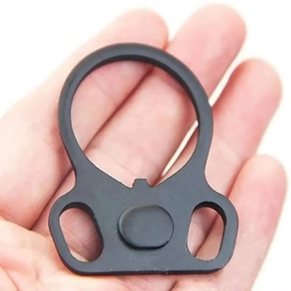 Placa de eslinga, anillo doble, anillo de soporte ajustable, adaptador de eslinga, anillo de eslinga de acero, adaptador de eslinga para exteriores, senderismo, Camping, Mountaineeri