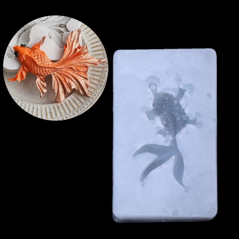 Goldfishオーナメントネックレスミラーシリコンモールドミニカープエポキシ樹脂金型DIYクラフトイヤリングペンダントジュエリー作りツール