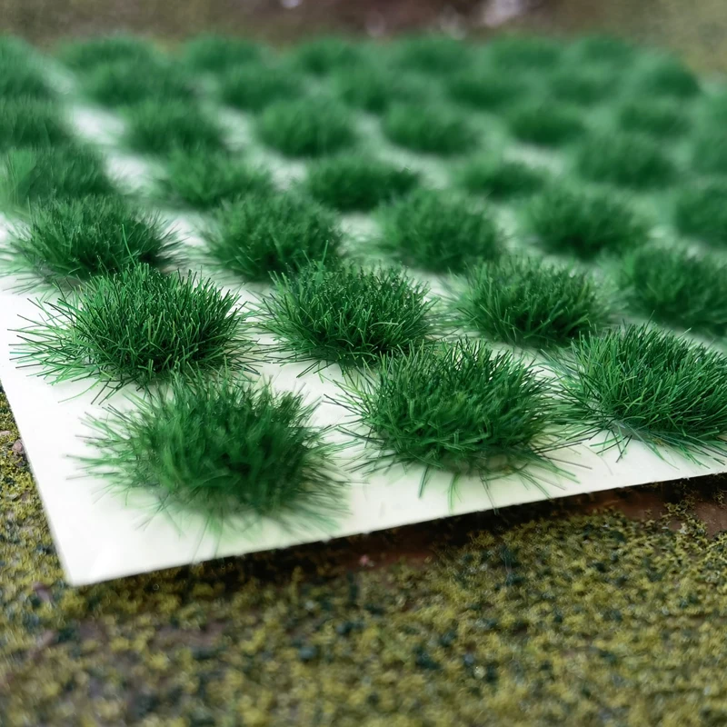 14/49 Pcs/box Simulação Flor Grama Tufos Modelo Material Cenário Grama Artificial Arbustos 5MM Miniatura Vegetal Cluster