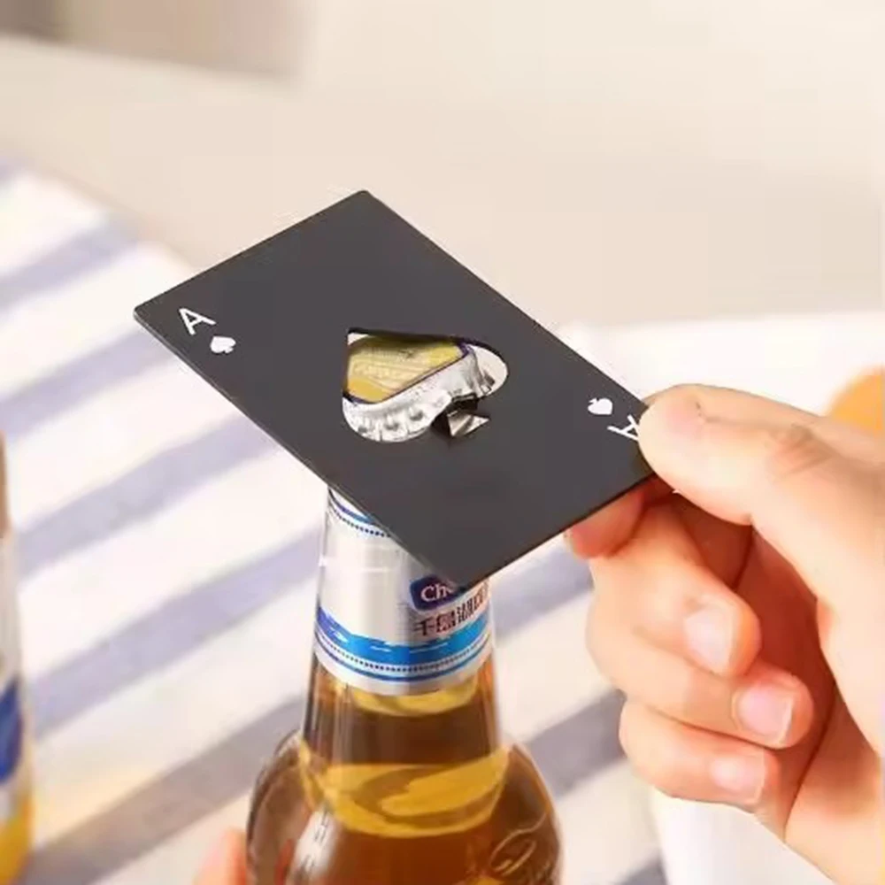 Espadas de acero inoxidable, abridor de botellas de vino, naipes, abridor de botellas, tarjeta de crédito, abridor de botellas de cerveza