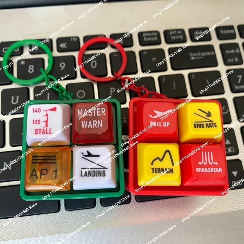 Airbus A320 and Boeing 737 airborne warning sound simulator EGPWS, pilots carry keychains with them
