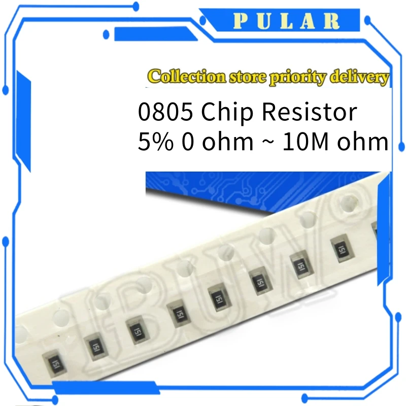 300 Stück 0805 SMD-Widerstand 5 % 0R ~ 10M 1/8W 0 1 10 100 150 220 330 Ohm 1K 2,2K 10K 100K 0R 1R 3,3R 5,6R 100R 150R 220R 330R 1M 10M