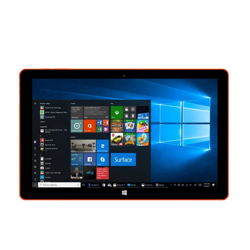 10.6 POLEGADAS 2GB DDR + 32GB C24 WINDOWS 10 Tablet PC Câmera Dupla Quad Core 1366*768 Tela IPS WIFI
