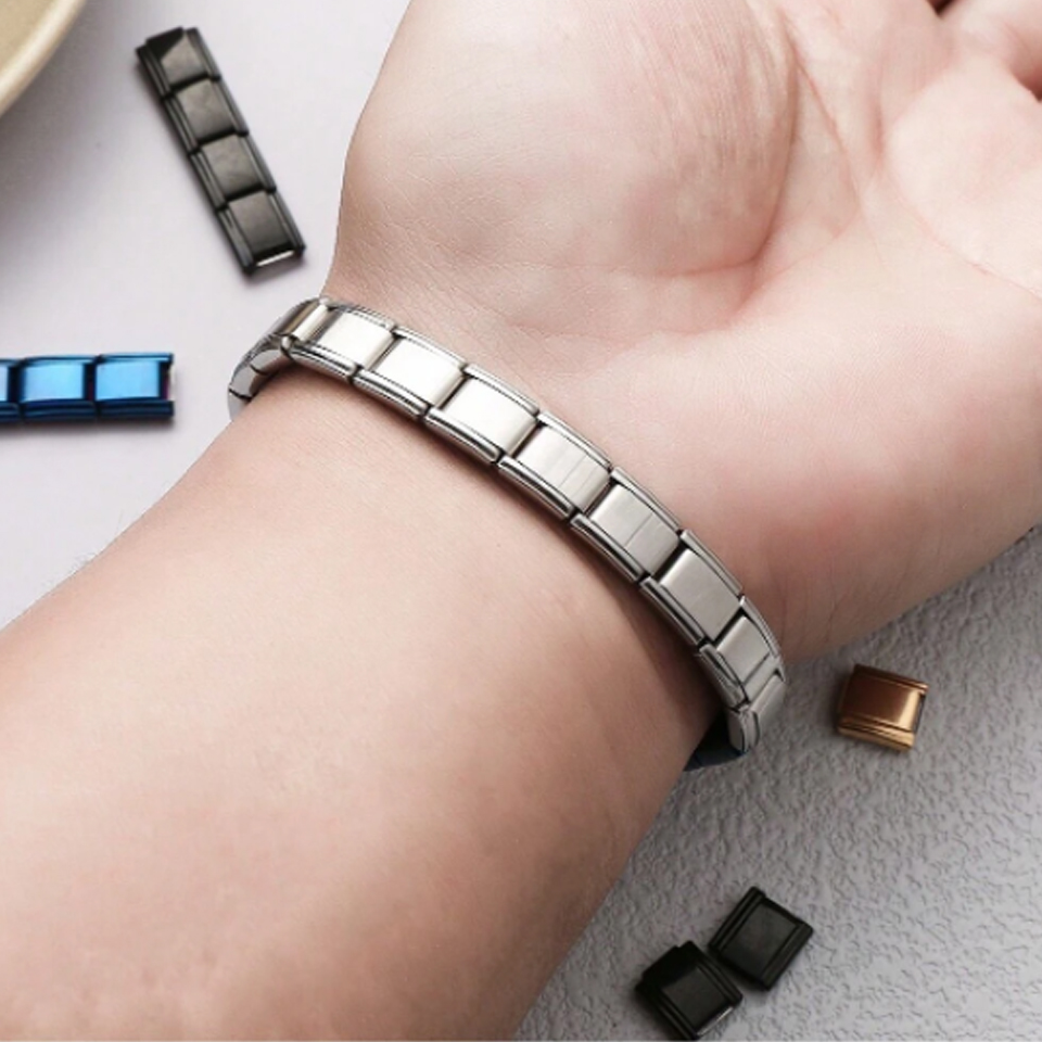ZAKOL สแตนเลสอิตาเลี่ยน Charm สร้อยข้อมือเปิดเครื่องมือเครื่องประดับ DIY ทํา