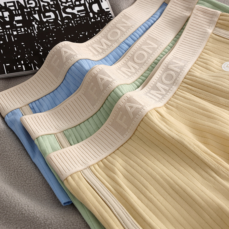Ropa interior deportiva cómoda y transpirable de algodón puro Retro para hombre, Boxers de moda, 1 y 2 uds.