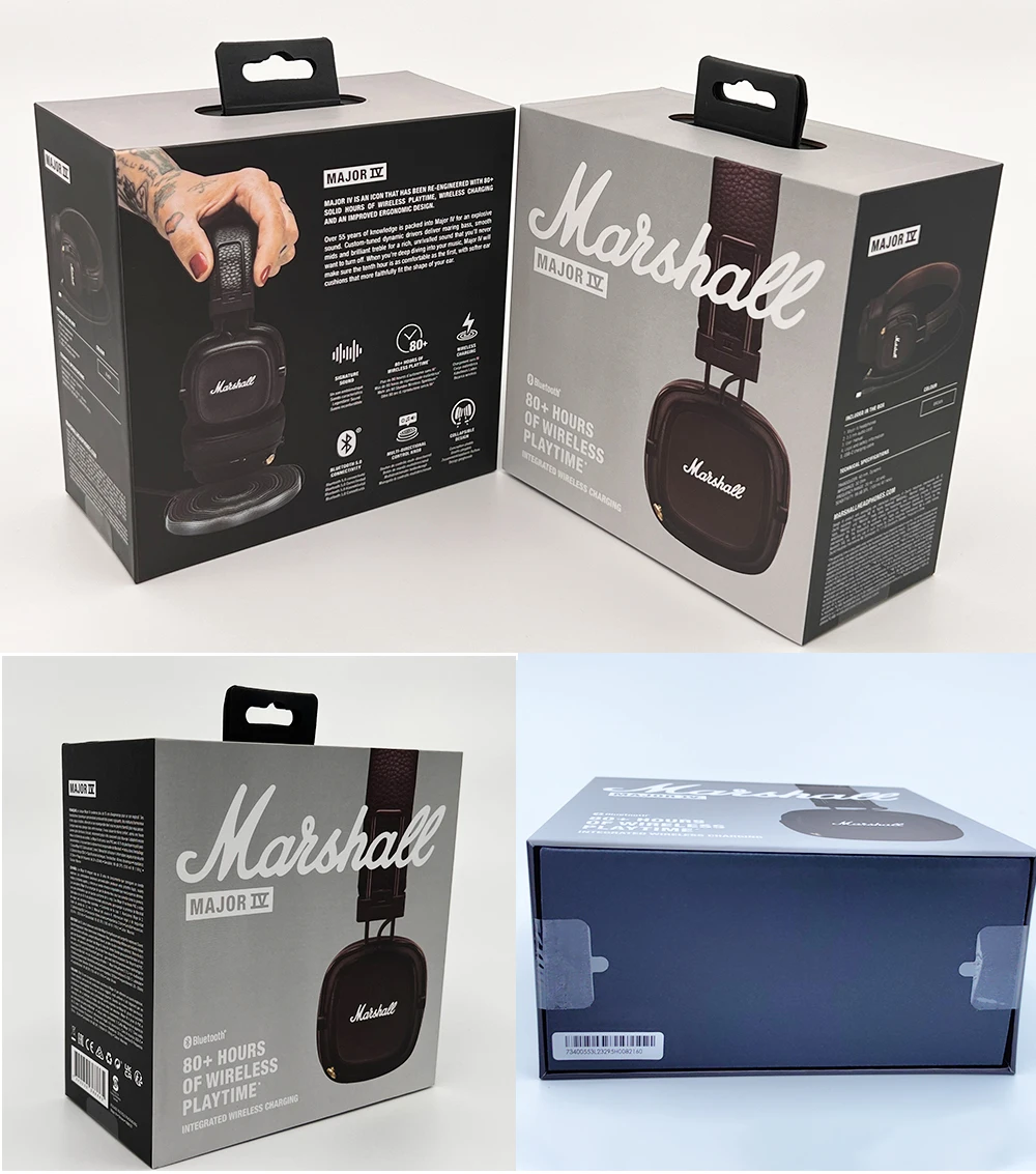 Major IV 4 auriculares inalámbricos con Bluetooth auriculares clásicos graves profundos plegables Pop Rock Retro auriculares de música originales