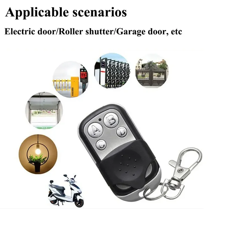 Mando a distancia para puerta, duplicador de clonación, mando a distancia, clon, código de aprendizaje fijo para puerta de garaje