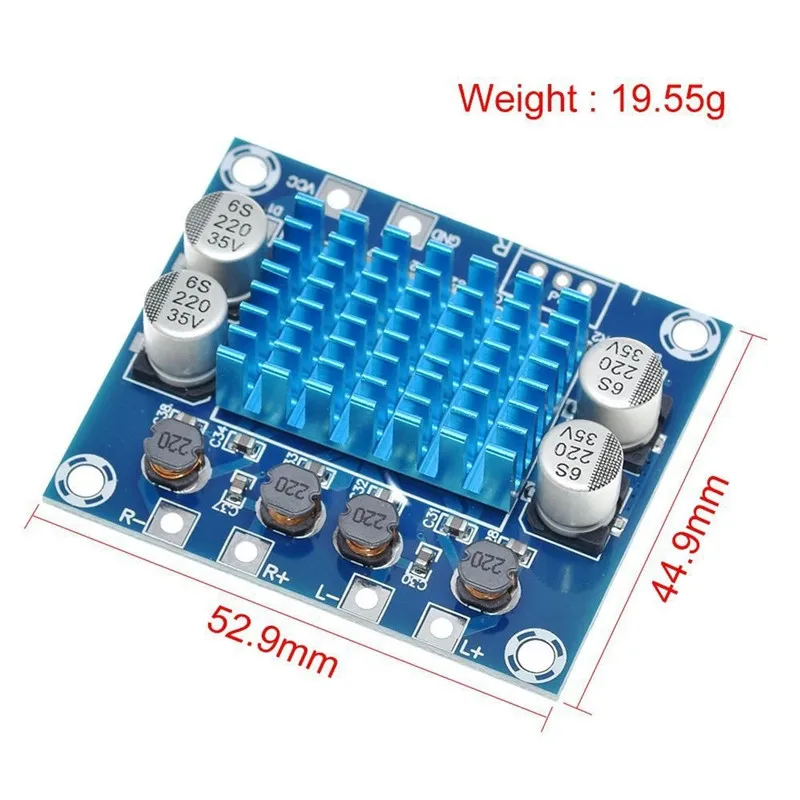 XH-A232 高解像度デジタルオーディオアンプボード MP3 アンプモジュール 12V24V アンプボードデュアルチャンネル 30 ワット