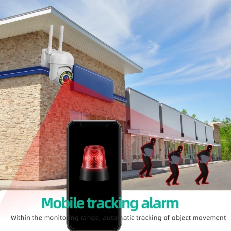 Cámara IP YOOSEE HD de 3MP, 5MP, WiFi, cámara PTZ, visión nocturna en Color, seguimiento automático, Audio bidireccional, cámara de vigilancia de seguridad exterior