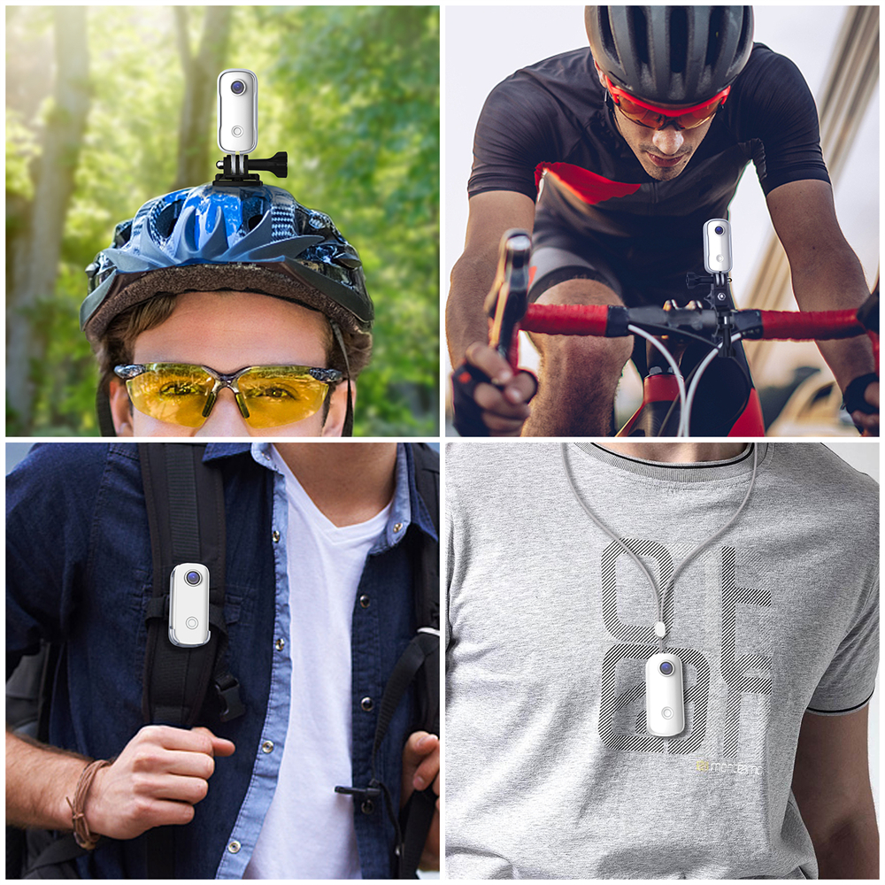 Cámara de acción SJCAM C100 Plus 4K 30M impermeable 2,4G WiFi acción deporte cámara de acción EIS casco de bicicleta motocicletas