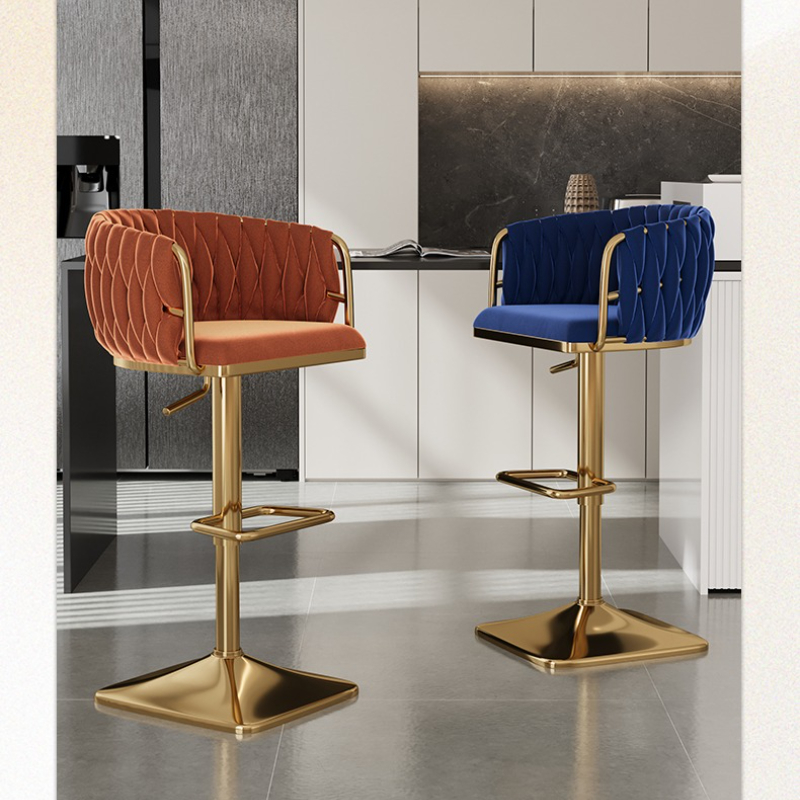 Bar Counter Chairs,Light Luxury Jewelry Chairs,Front Desk Cashier,High Legged Stools,Bar Backrests,Internet Famous Island Chairs