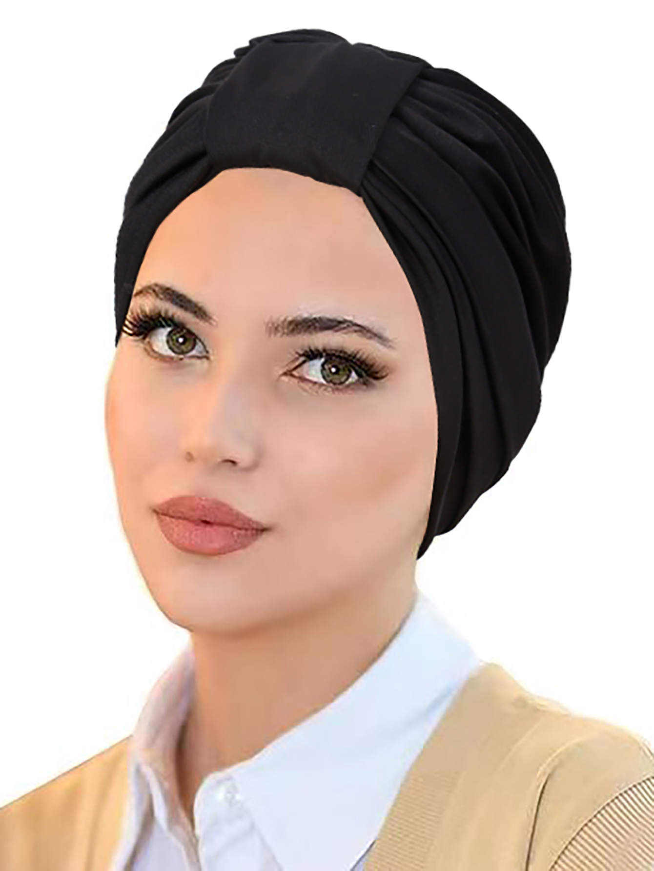 Effen kleur moslim hijab caps vrouwen wrap hoofd ramadan zachte elastische dames tulband motorkap mode hoofdtooi draagbaar