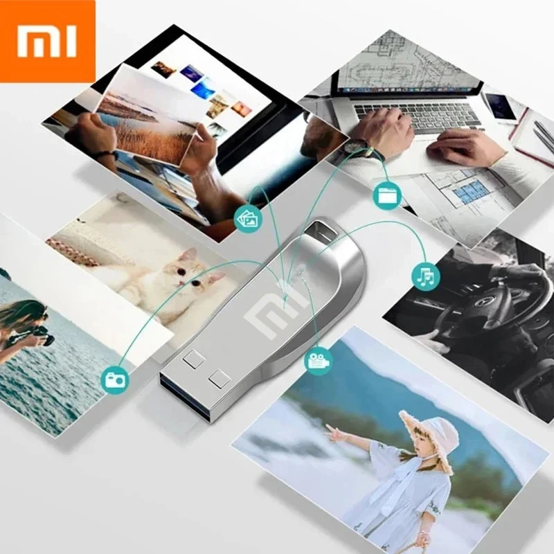 Xiaomi flash drives 2tb usb 3.0 mini metal de alta velocidade pendrive 1tb 512gb vara portátil unidade à prova dwaterproof água armazenamento memoria u disco