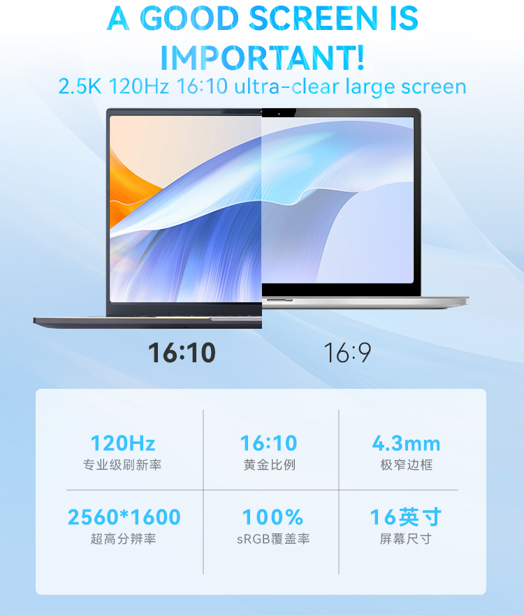 Firebat u6 novo portátil de 16 espaços ryzen 7 7735h/7840h 2560*1600 ddr5 wifi6 bt5.1 120hz negócios ultra fino computador notebooks