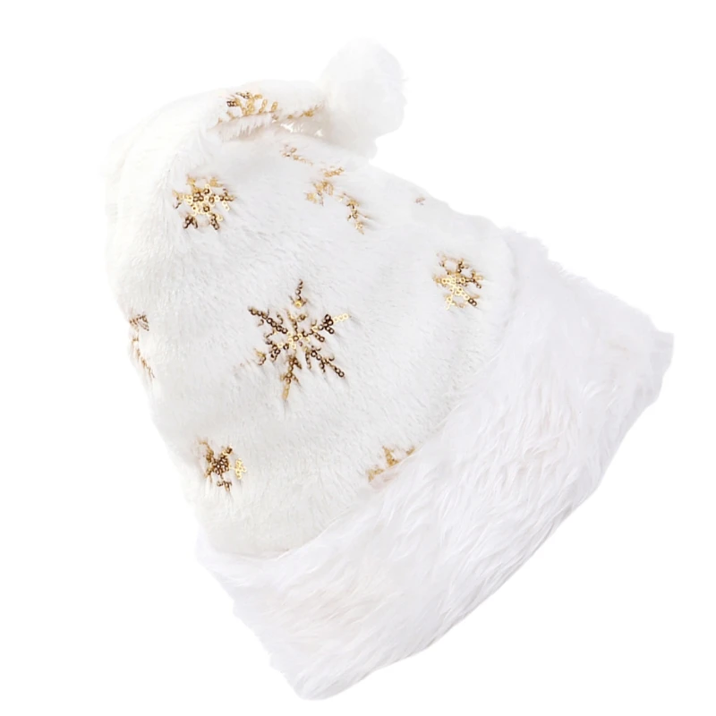 Xmas หมวก WARM Plush Santa หมวกสำหรับวันปีใหม่ปาร์ตี้ผู้ชายผู้หญิง Universal ขนาดการถ่ายภาพ Props